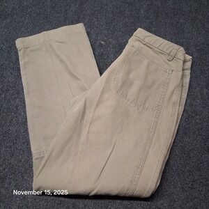 Vintage Sportif Canvas Pants Women‎ Size 8 Brown / Tan Farm Yard Chore